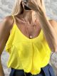 Back&Front Ruffled Top-80231/Yellow