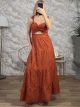 Kippur Bow Cotton Maxi Dress/Ecai