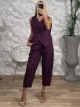 Vest Stripped Aladdin Set/Burgundy