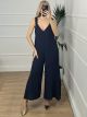 Braces Jumpsuit/Navy Blue