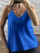 Satin AthleticBack Top-9518/Royal Blue