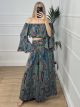 Boho Pants Set-231/Blue