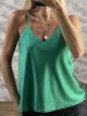 Satin AthleticBack Top-9518/Green