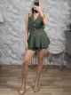 Mono Belt Skort Mini Dress/Khaki