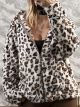 Teddy Leopard Cardigan-3671/White