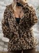 Teddy Leopard Cardigan-3671/Camel
