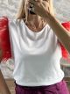 Marabou Feathers Cotton Top-8688/Red