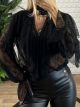Full Lace Shirt-4675/Black