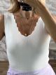 Knitted Classic ZicZac Top/White