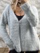 Mohair Heart Cardigan/Grey