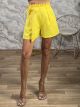 PaperBag Bow Shorts-9483/Yellow