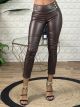 Leather OS Leggings-6209/Chocolat