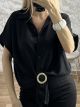 Gold Knot ShortSleeve Shirt-83897/Black