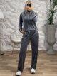 Velvet Strass Set-2316/Dark Grey