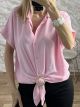 Gold Knot ShortSleeve Shirt-83897/Pink