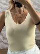 Knitted Classic ZicZac Top/Vanilla
