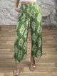 Wide Cotton Pants-3700/Lime
