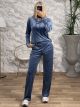 Velvet Strass Set-2316/Blue