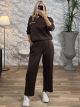 Rhinestones Viscose Set/Chocolat
