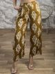 Wide Cotton Pants-3700/Camel