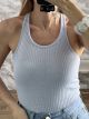 Viscose Athletic Ribbed Top-9695/Ciel