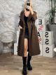 Drawstring Coat/Dark Chocolate