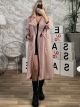 Drawstring Coat/Nude Pink