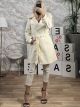 Warm Fur Details Coat-8122/Vanilla