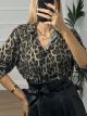 Muslin Leopard Shirt/Khaki