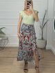 Midi Wrap Skirt/Multi