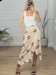 Midi Wrap Skirt/Ecru