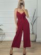 Bow Jumpsuit/Burgundy