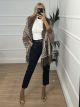 Shawl Overcoat Fur/Mocca