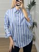 Wide Stripes Shirt/L.Blue