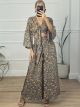 Satin Boho Pants Set 4007/Orange