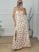 Cherries Maxi Dress/Vanilla