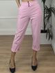 3-Buttons Cotton Pants/Pink