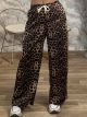 Strass Leopard Sweatpants-5376/Chocolat