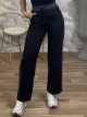 Denim Stripe Sweatpants-1272/Black