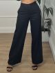 Silver Stripped Office Pants/Black