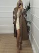 Trench Leather Coat/Camel