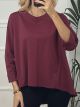 Cotton SweatShirt/Burgundy
