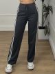 Sweatpants Side Stripes-SS/Dark Grey