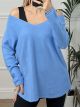 Viscose Soft Touch Sweater/L.Blue