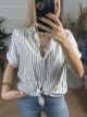 Stripped Shirt/Navy blue
