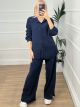 Cord Shirt Set-NEW/Navy Blue