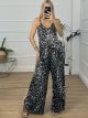 Elastic Jumpsuit/Animal-Grey