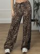 Stripped Leopard Wide Pants/Leopard2