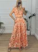 Backless Set Skirt/Orange