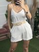 Belt Shorts/White